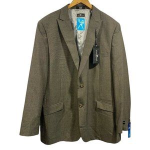 Marc Ecko Trim Fit Blazer Sport Jacket Brown Vortex 48L